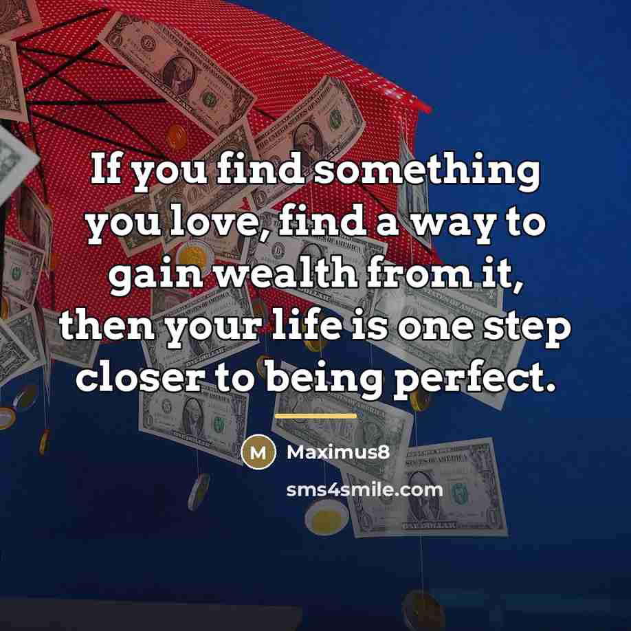 “If you find something you love, find a way to…” quote by Maximus8