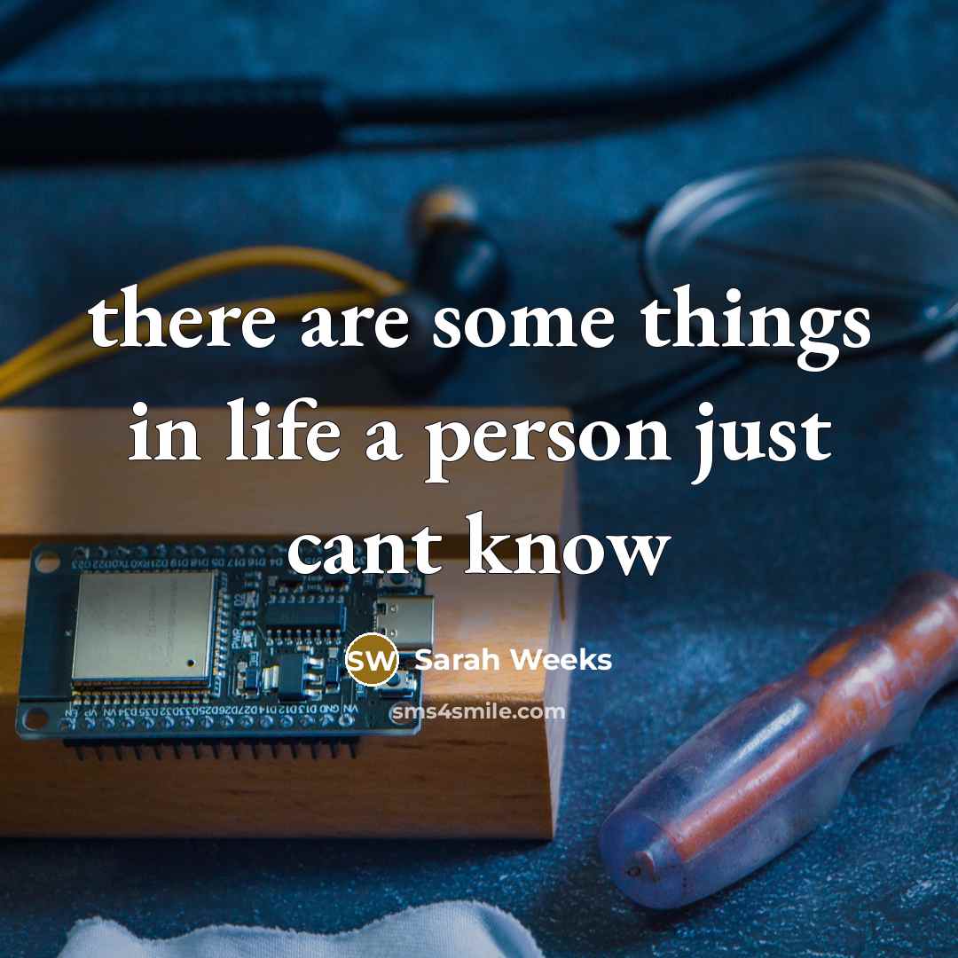 “there are some things in life a person just cant…” quote by Sarah Weeks