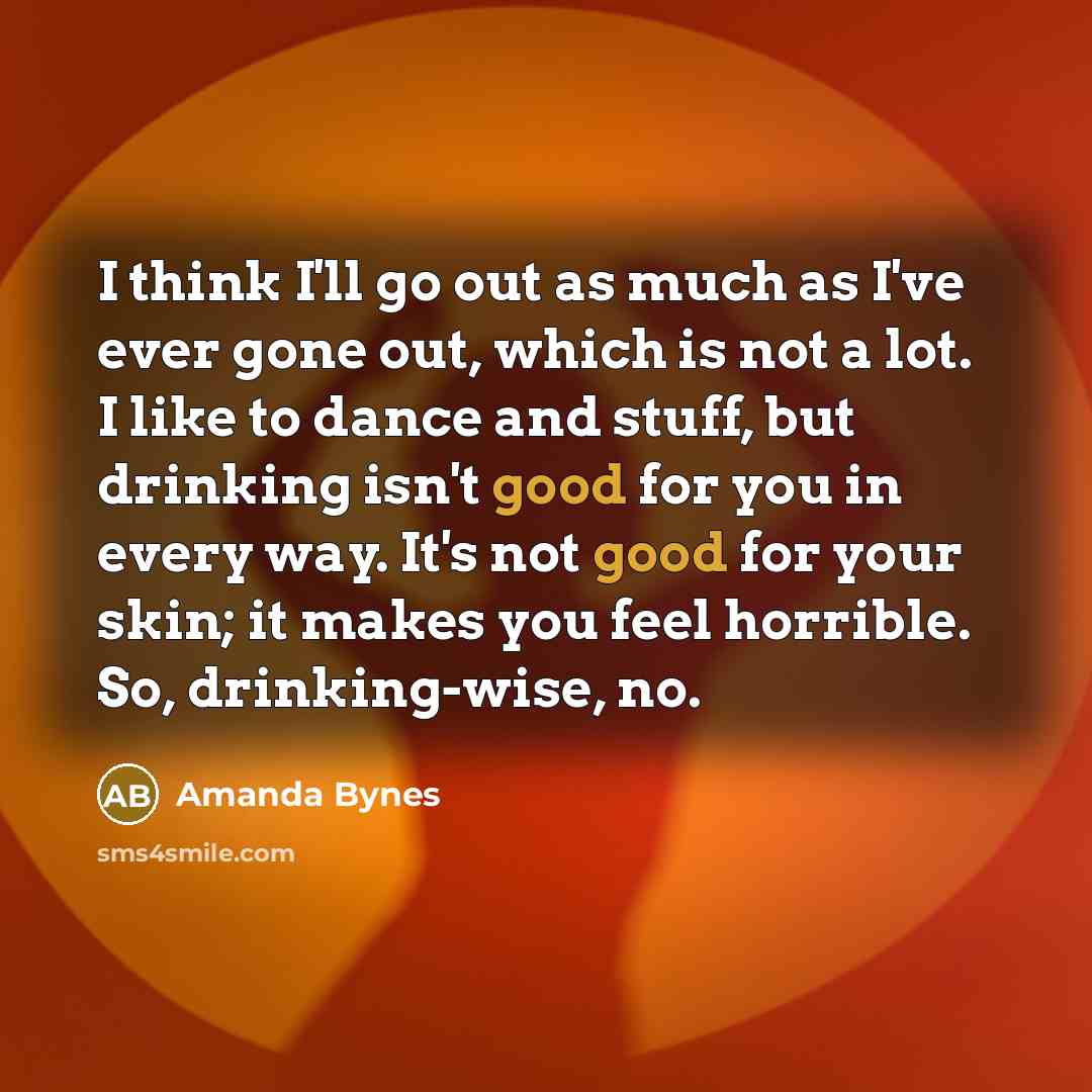 “I think I'll go out as much as I've ever…” quote by Amanda Bynes