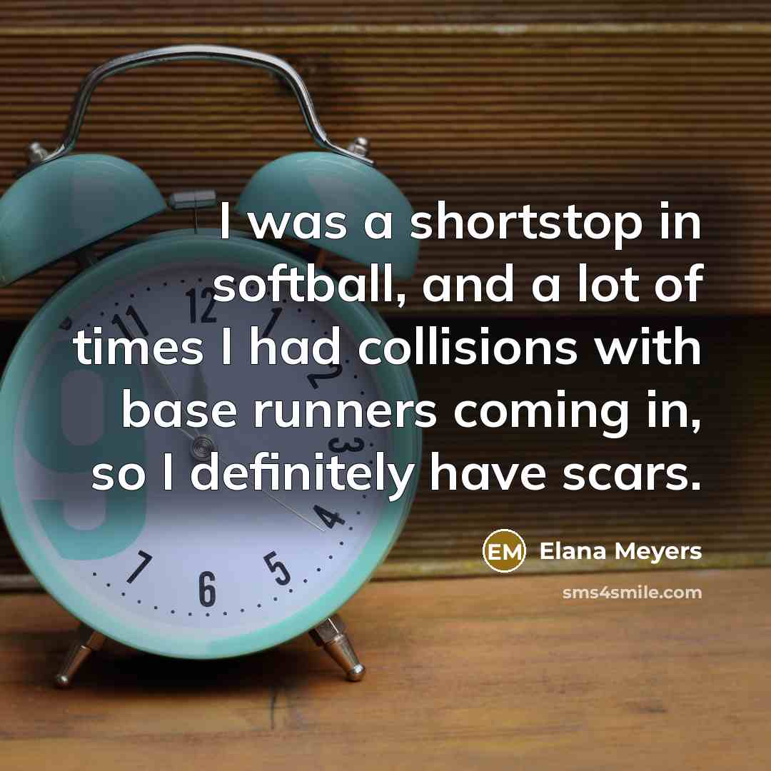 “I was a shortstop in softball, and a lot of…” quote by Elana Meyers