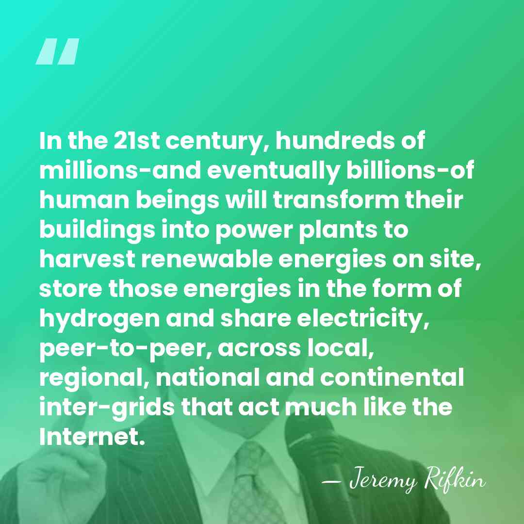 In the 21st century, hundreds of millions-and eventually billions-of human beings will&hellip; - Jeremy Rifkin
