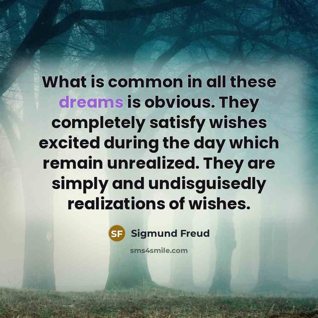 “What is common in all these dreams is obvious. They…” quote by Sigmund Freud