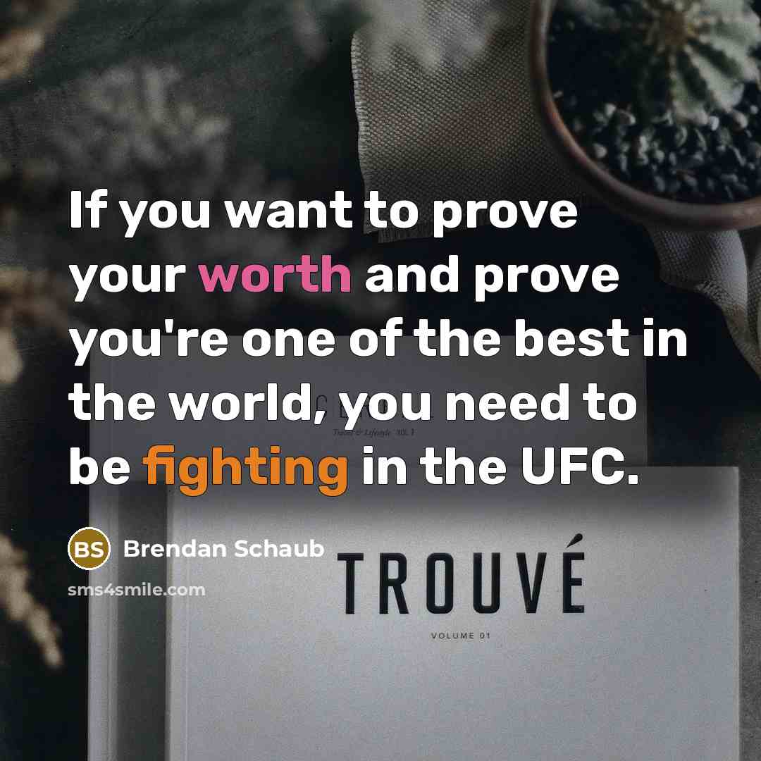 “If you want to prove your worth and prove you're…” quote by Brendan Schaub
