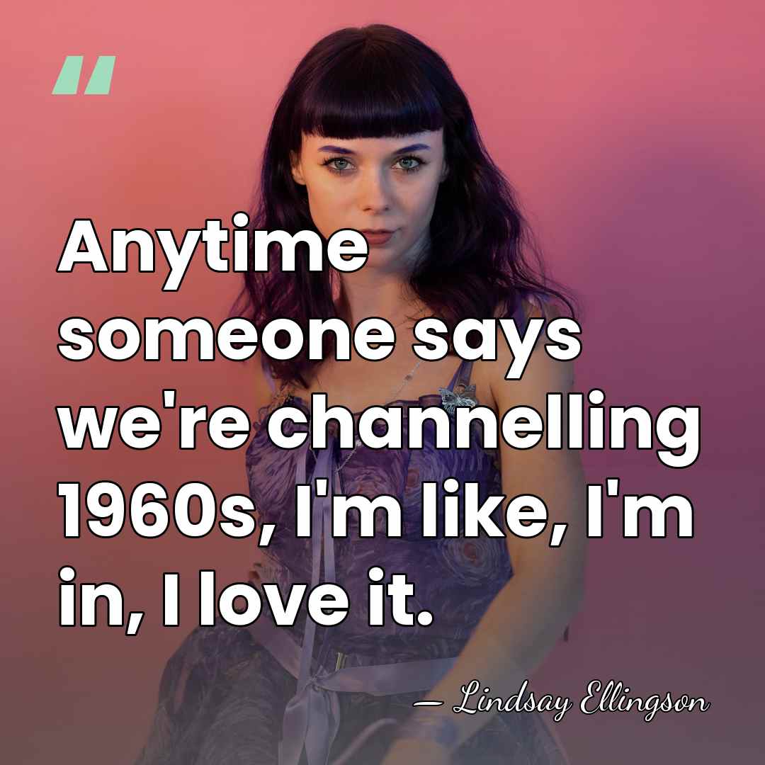 Anytime someone says we're channelling 1960s, I'm like, I'm in, I love&hellip; - Lindsay Ellingson