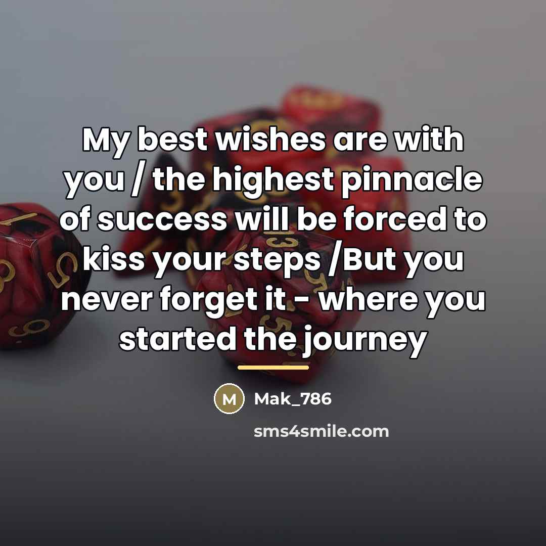 “My best wishes are with you / the highest pinnacle…” quote by Mak_786