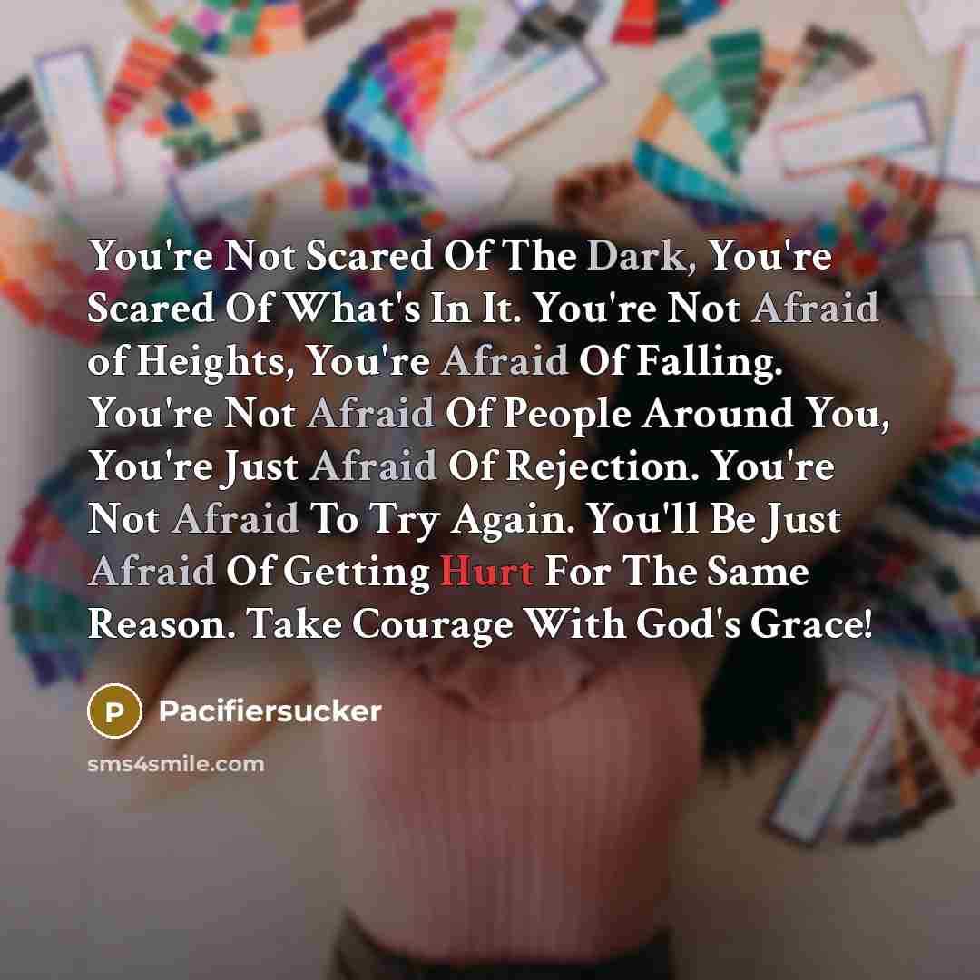 “You're Not Scared Of The Dark, You're Scared Of What's…” quote by Pacifiersucker