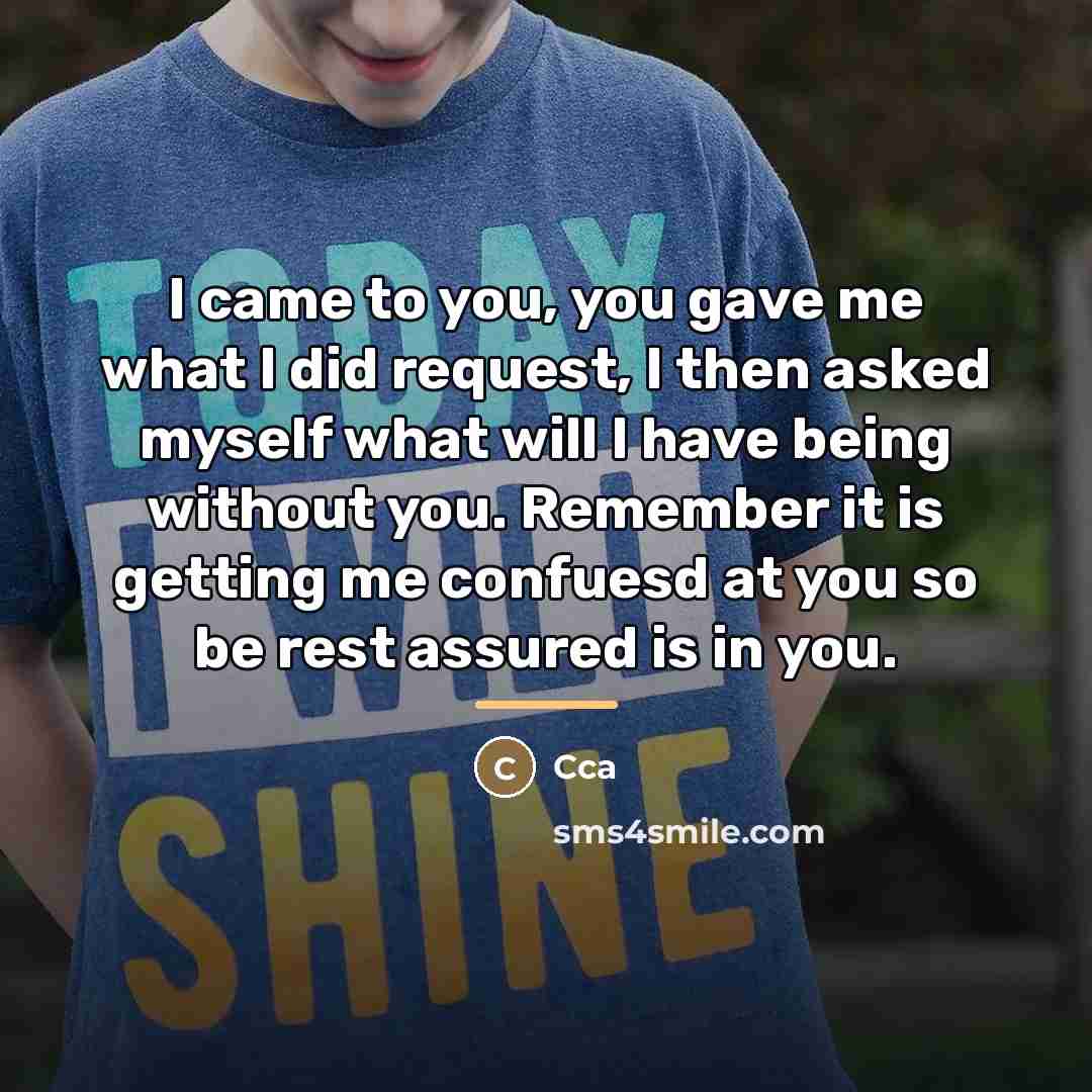 “I came to you, you gave me what I did…” quote by Cca