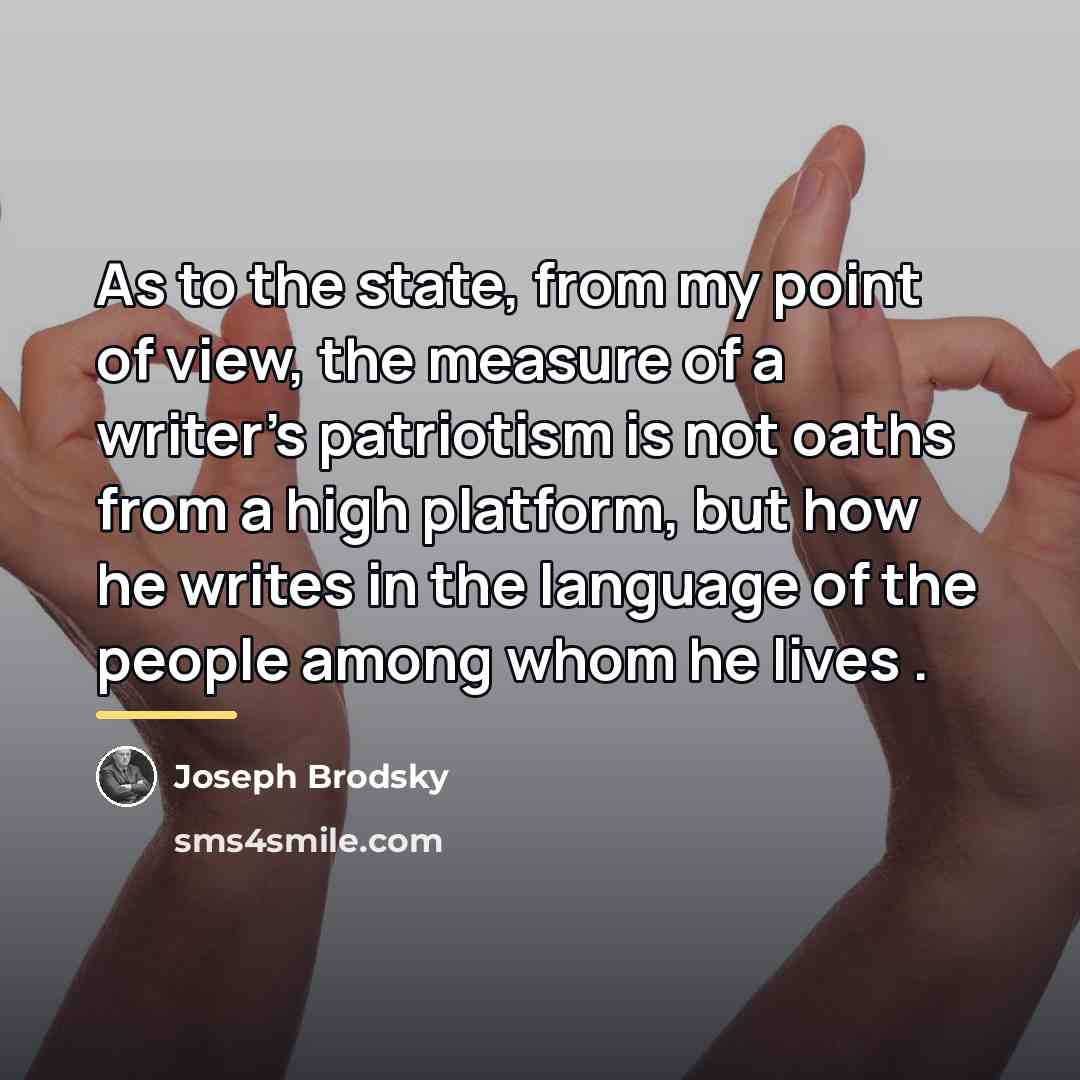 “As to the state, from my point of view, the…” quote by Joseph Brodsky