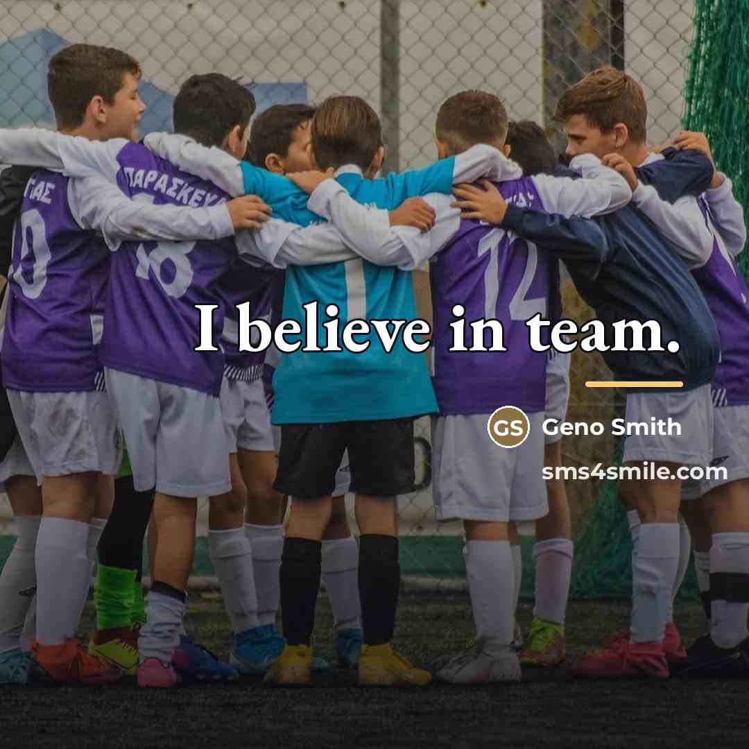 “I believe in team.…” quote by Geno Smith