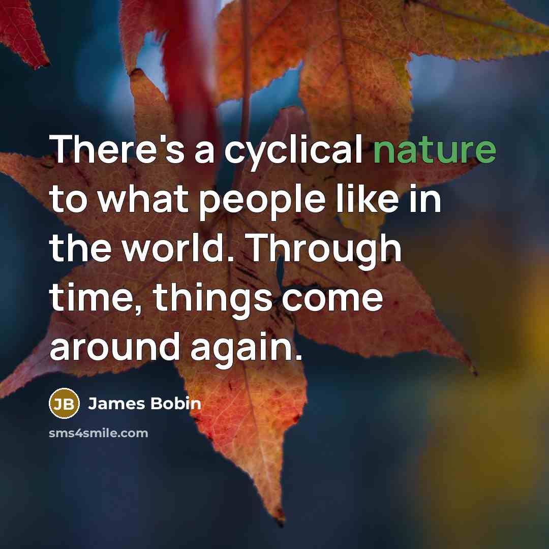 “There's a cyclical nature to what people like in the world. Through time, things come around again.” quote by James Bobin