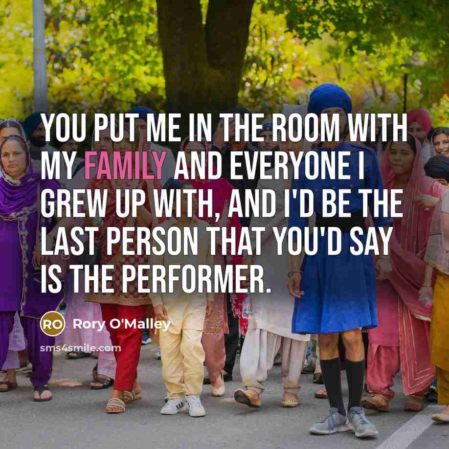 “You put me in the room with my family and…” quote by Rory O'Malley