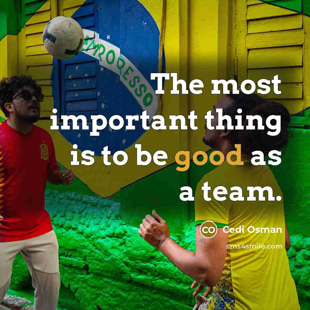 “The most important thing is to be good as a…” quote by Cedi Osman