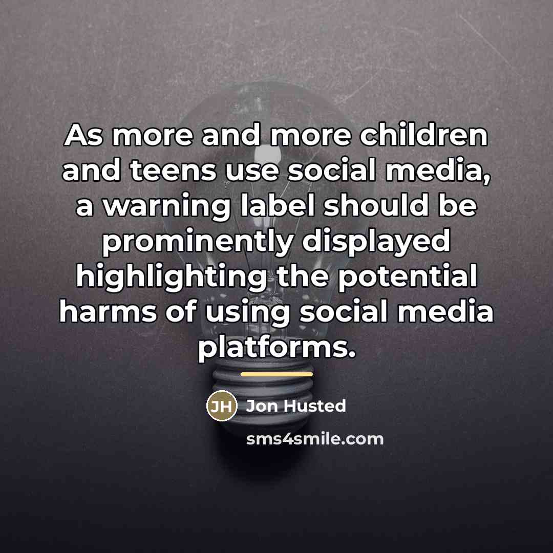“As more and more children and teens use social media,…” quote by Jon Husted