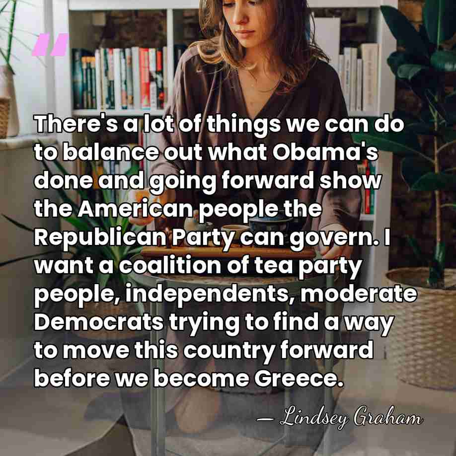 There's a lot of things we can do to balance out what&hellip; - Lindsey Graham