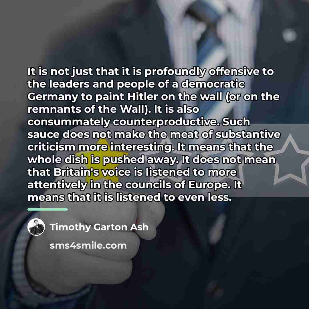 “It is not just that it is profoundly offensive to…” quote by Timothy Garton Ash