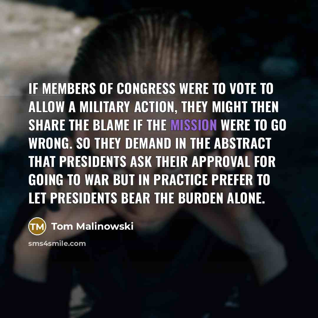 “If members of Congress were to vote to allow a…” quote by Tom Malinowski
