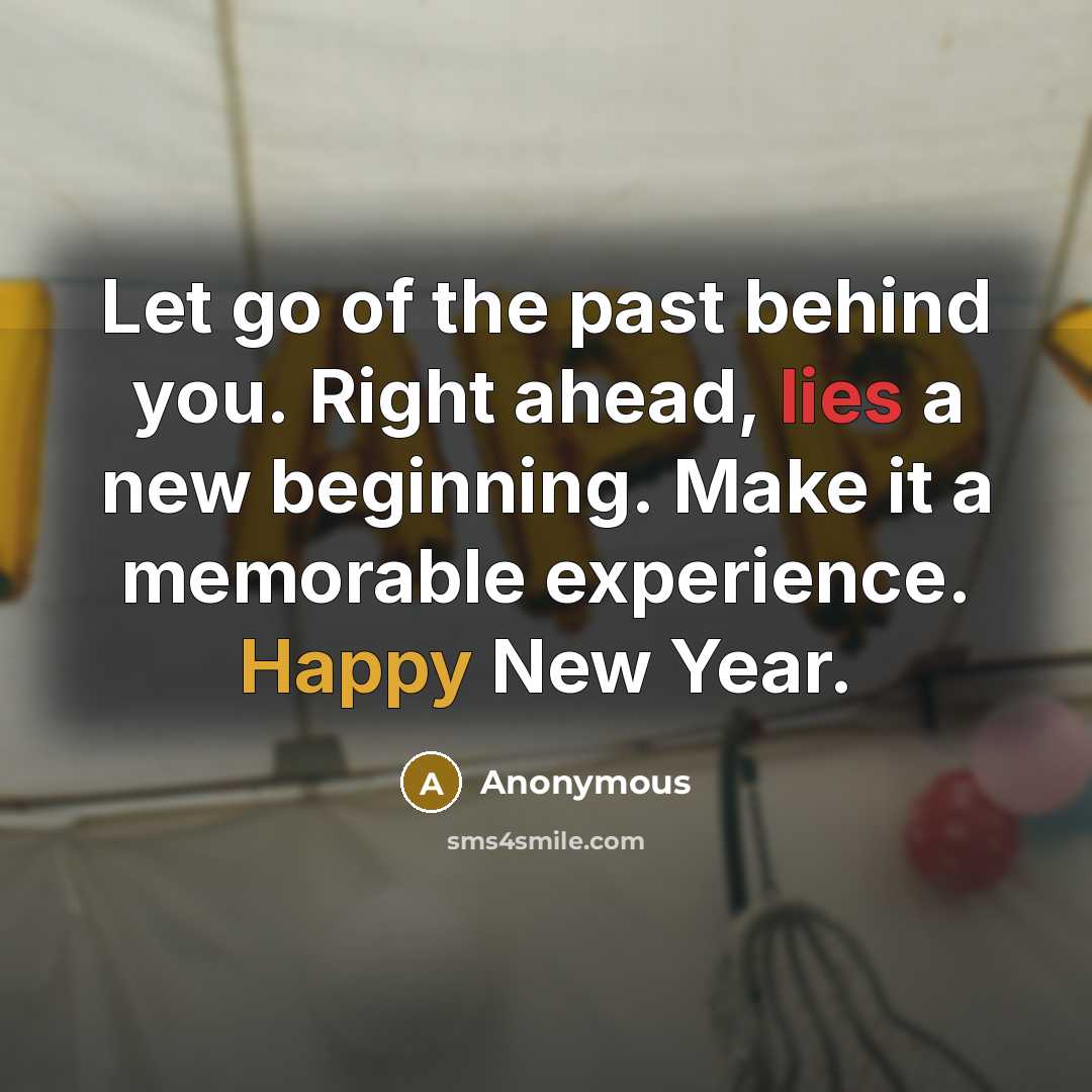 “Let go of the past behind you. Right ahead, lies…” quote by Anonymous