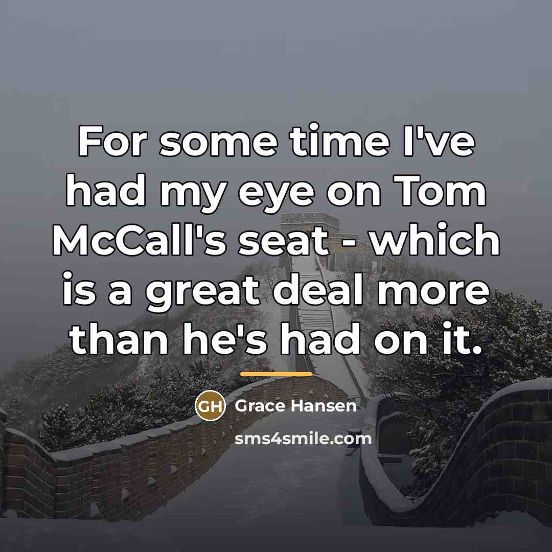 “For some time I've had my eye on Tom McCall's…” quote by Grace Hansen