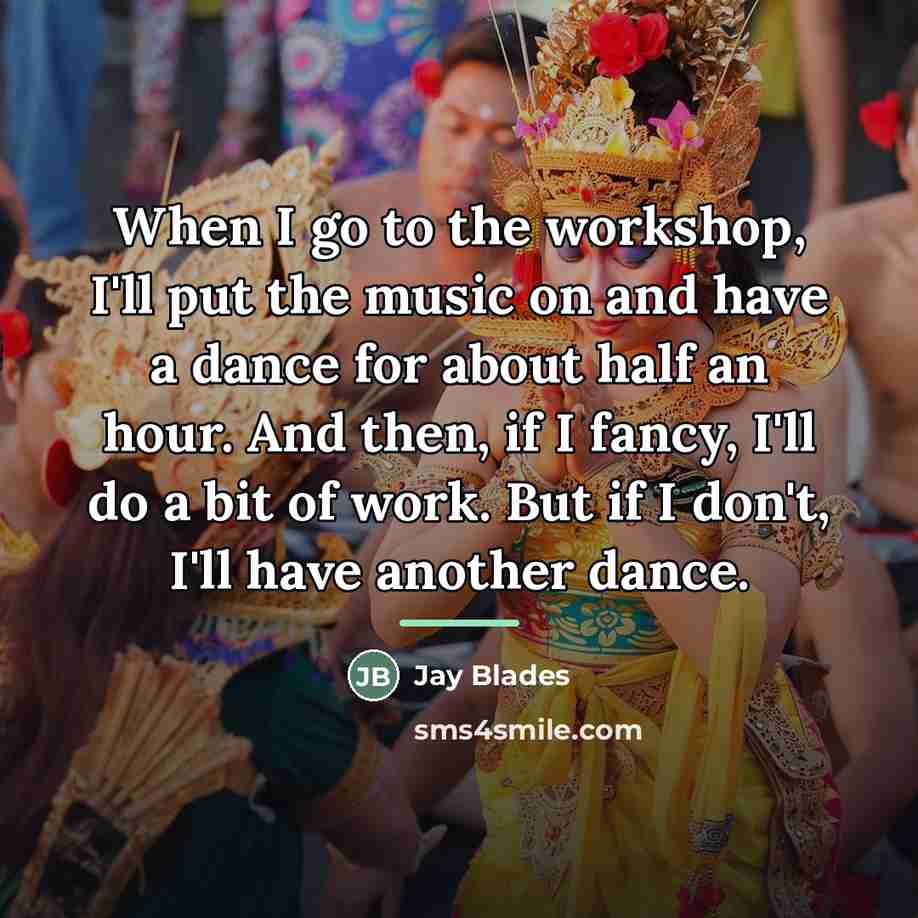 “When I go to the workshop, I'll put the music…” quote by Jay Blades