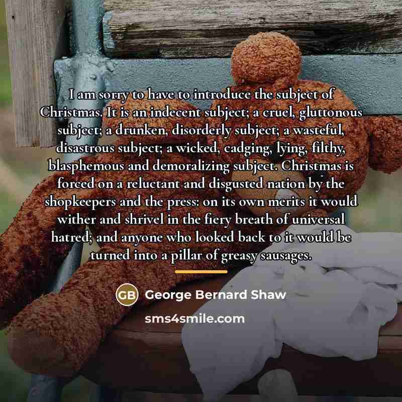 “I am sorry to have to introduce the subject of…” quote by George Bernard Shaw
