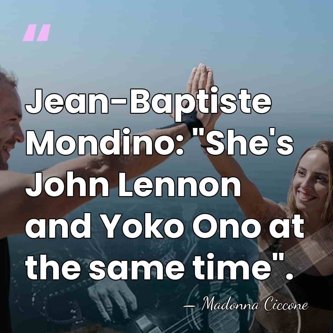 Jean-Baptiste Mondino: "She's John Lennon and Yoko Ono at the same time". - Madonna Ciccone