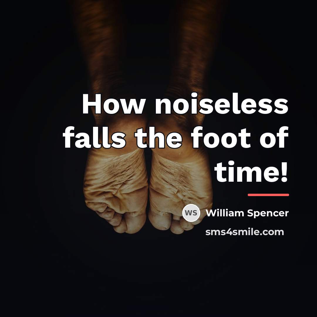 “How noiseless falls the foot of time!…” quote by William Spencer