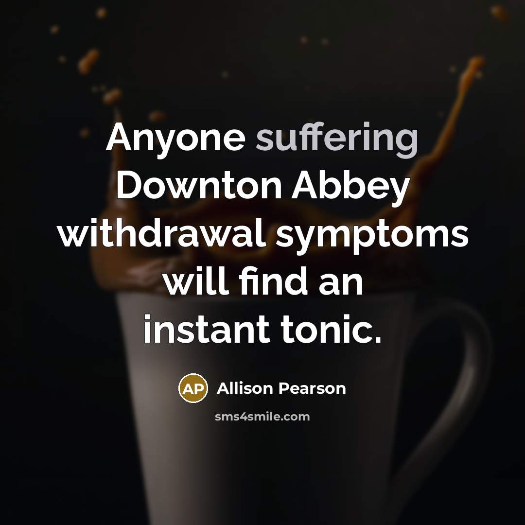 “Anyone suffering Downton Abbey withdrawal symptoms will find an instant…” quote by Allison Pearson