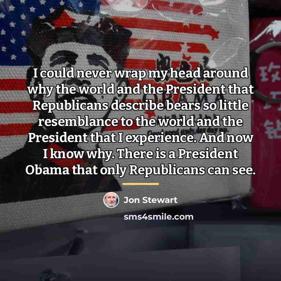 “I could never wrap my head around why the world…” quote by Jon Stewart