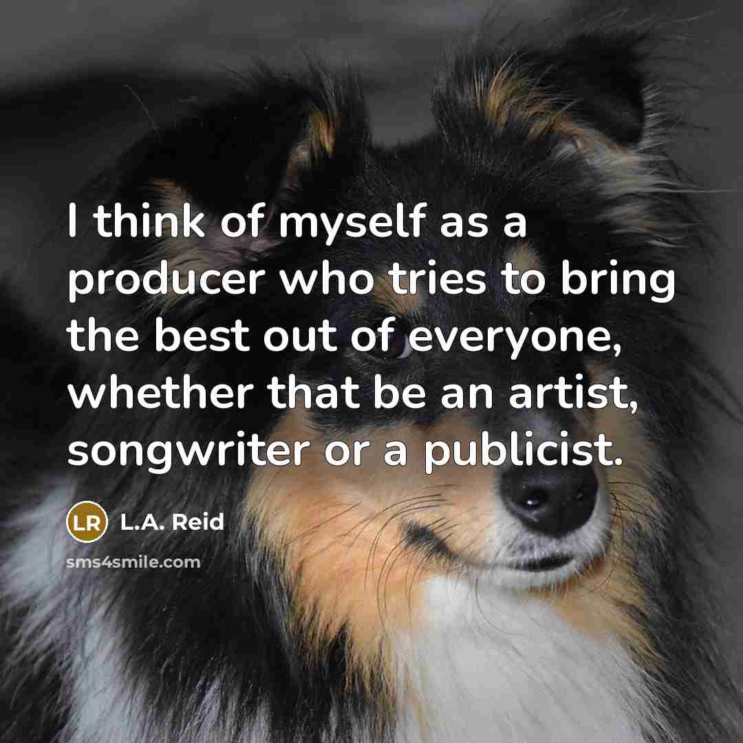 “I think of myself as a producer who tries to…” quote by L.A. Reid