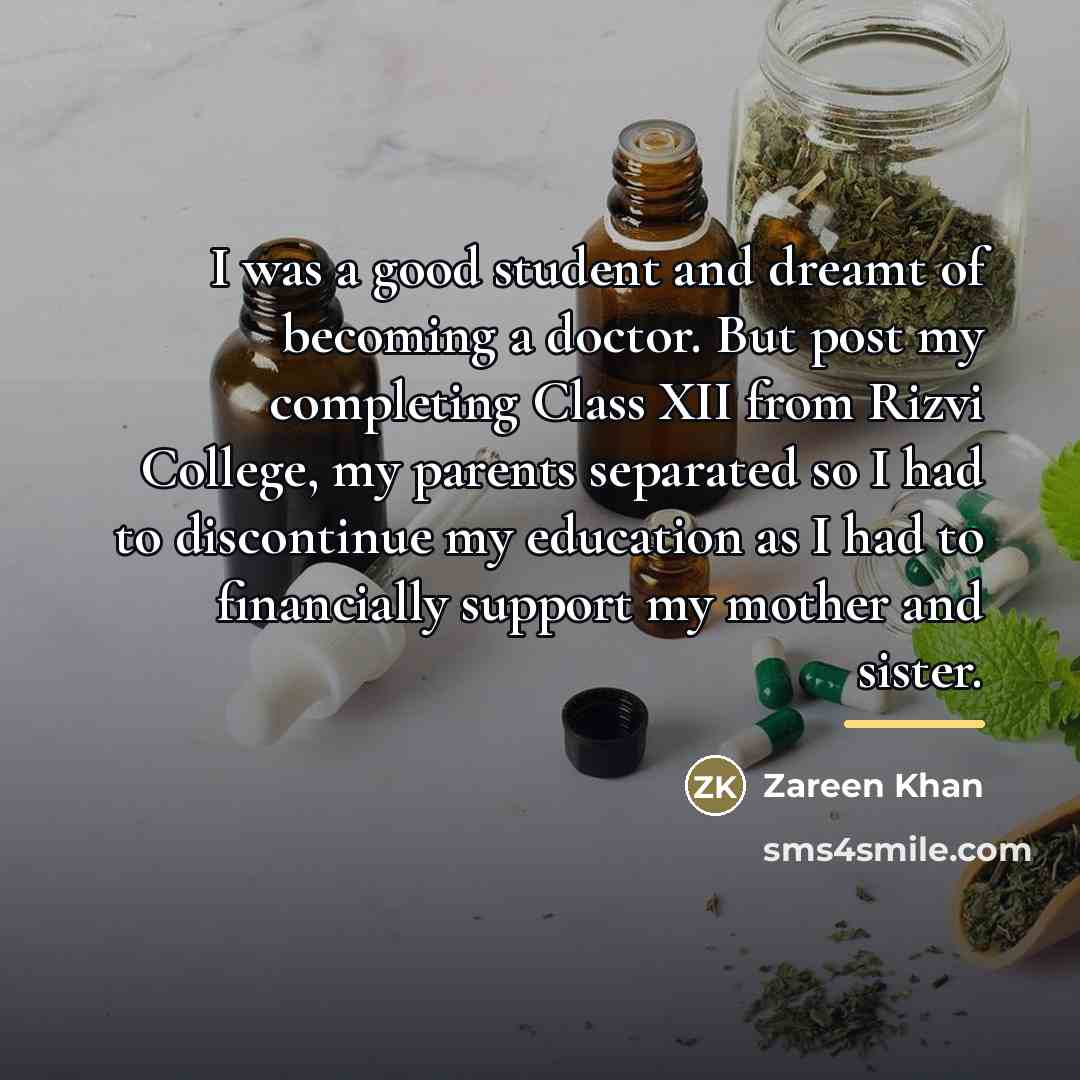“I was a good student and dreamt of becoming a…” quote by Zareen Khan