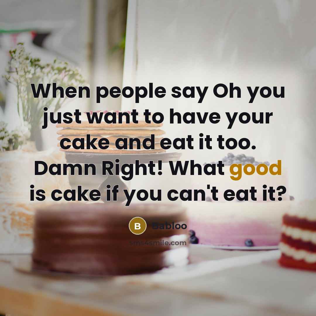 “When people say Oh you just want to have your…” quote by Babloo