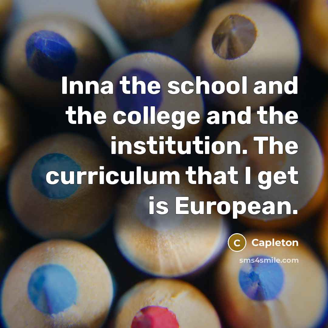 “Inna the school and the college and the institution. The…” quote by Capleton