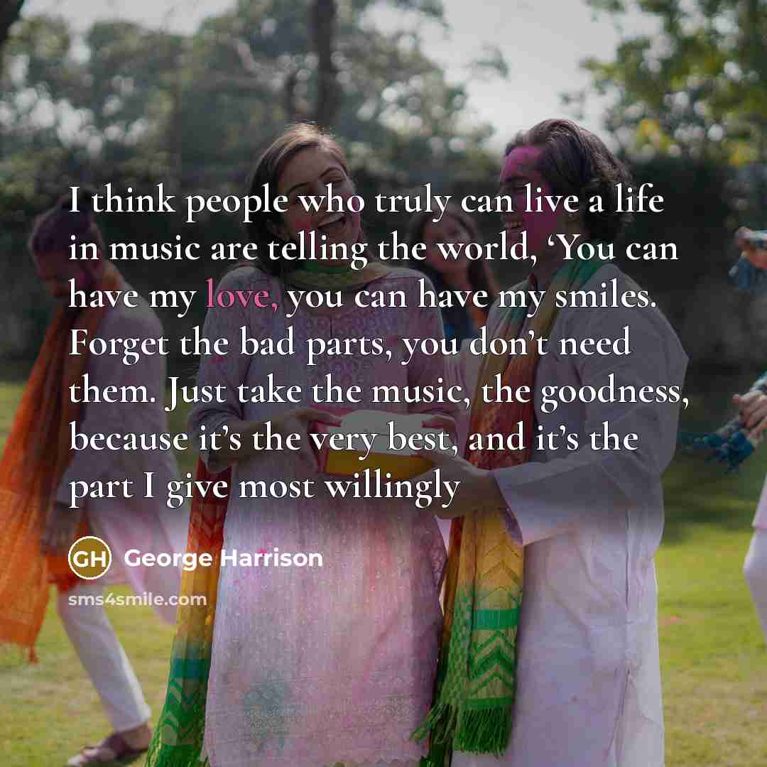 “I think people who truly can live a life in…” quote by George Harrison