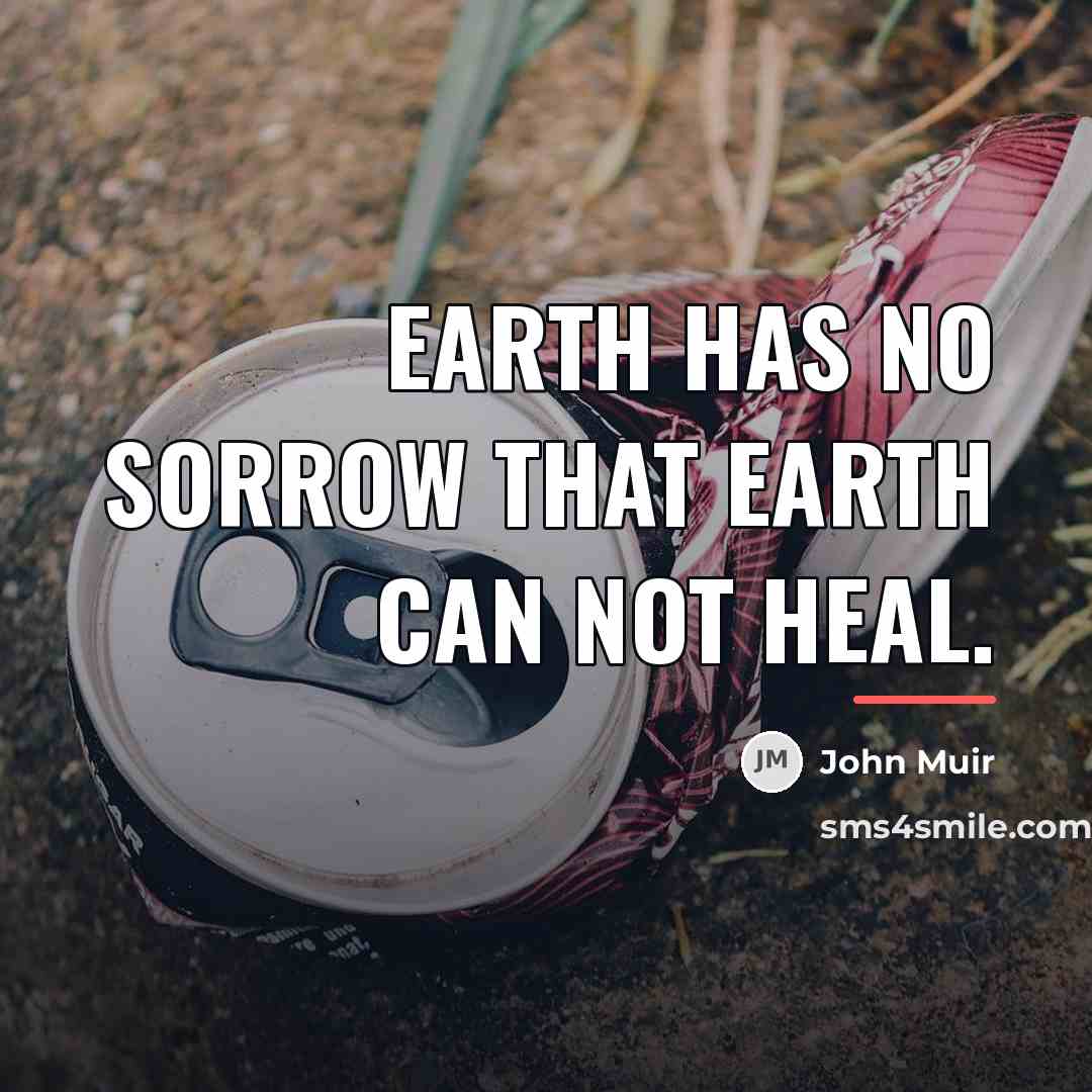 “Earth has no sorrow that earth can not heal.…” quote by John Muir