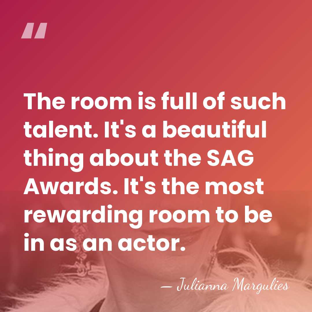 The room is full of such talent. It's a beautiful thing about&hellip; - Julianna Margulies