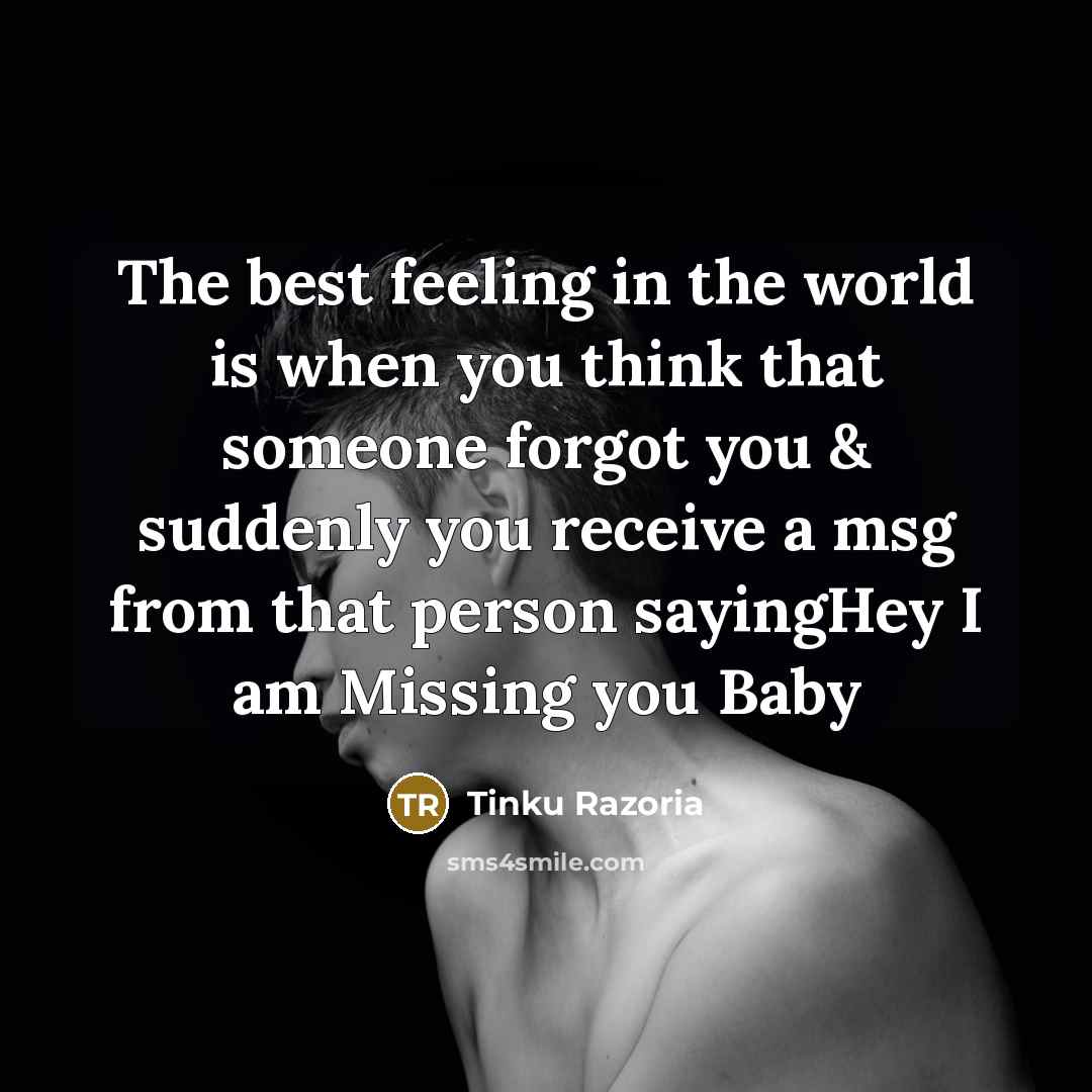 “The best feeling in the world is when you think…” quote by Tinku Razoria