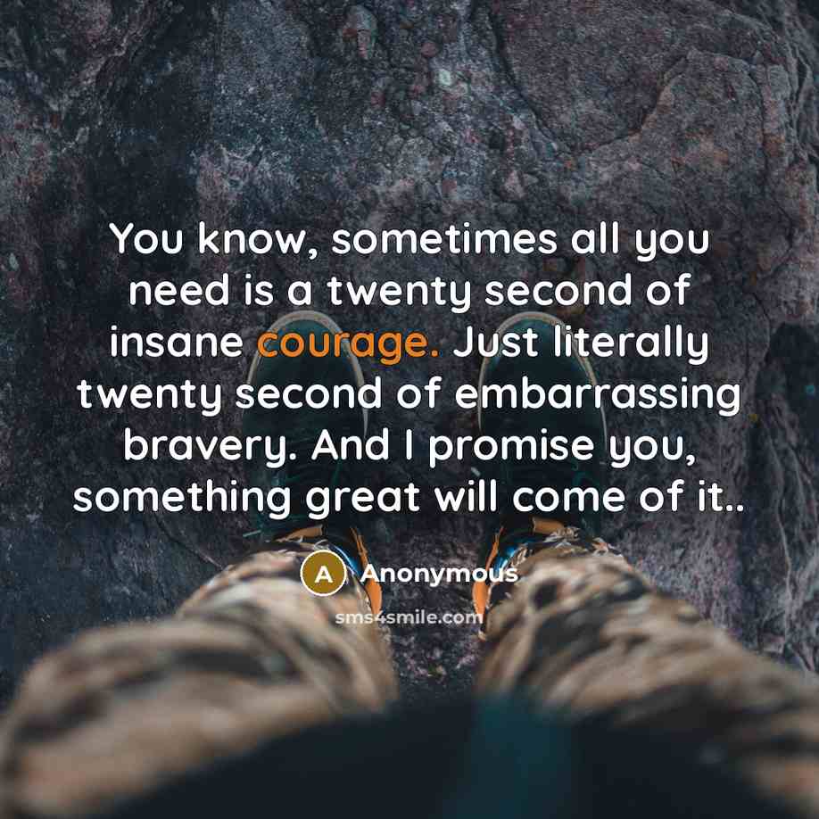 “You know, sometimes all you need is a twenty second…” quote by Anonymous