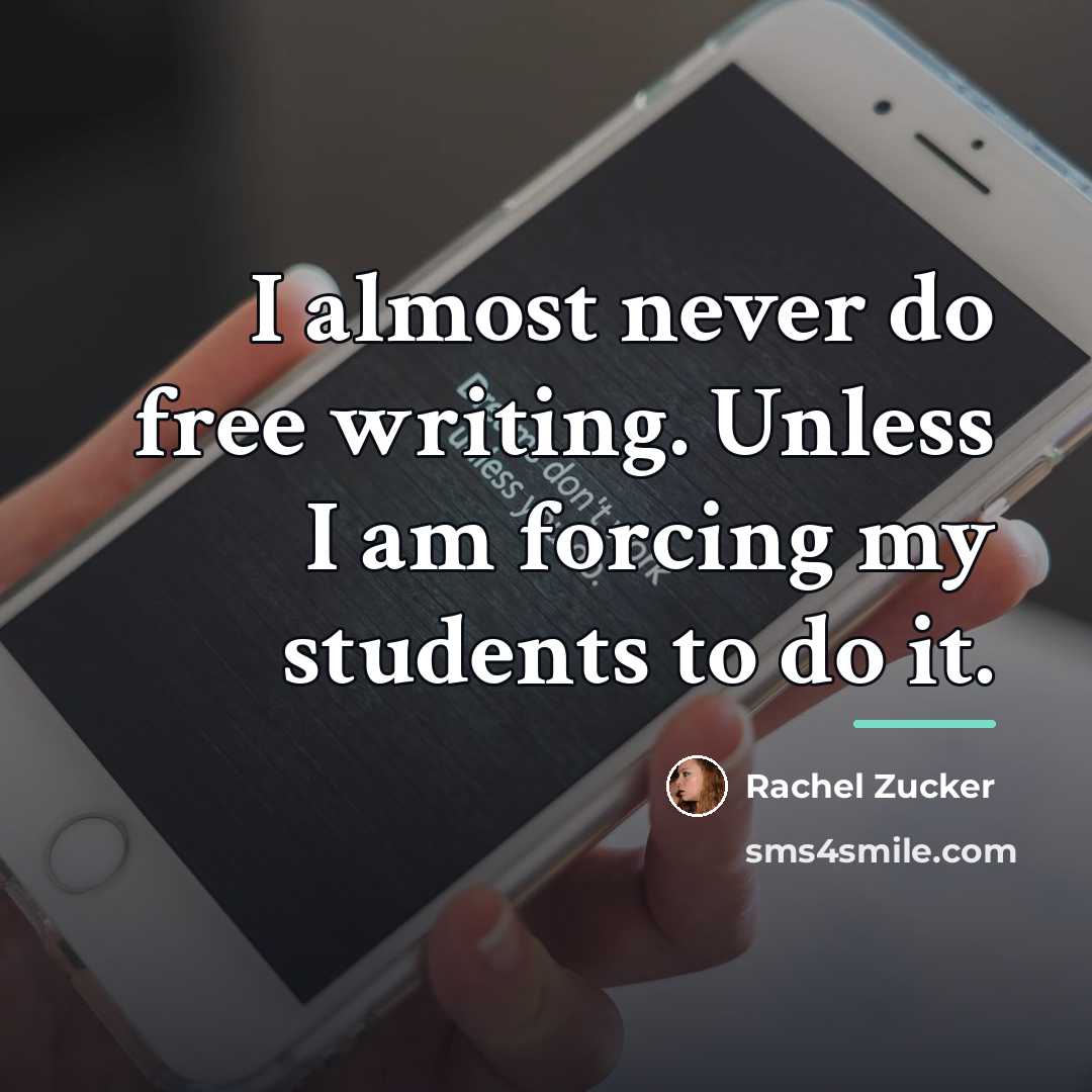 “I almost never do free writing. Unless I am forcing…” quote by Rachel Zucker