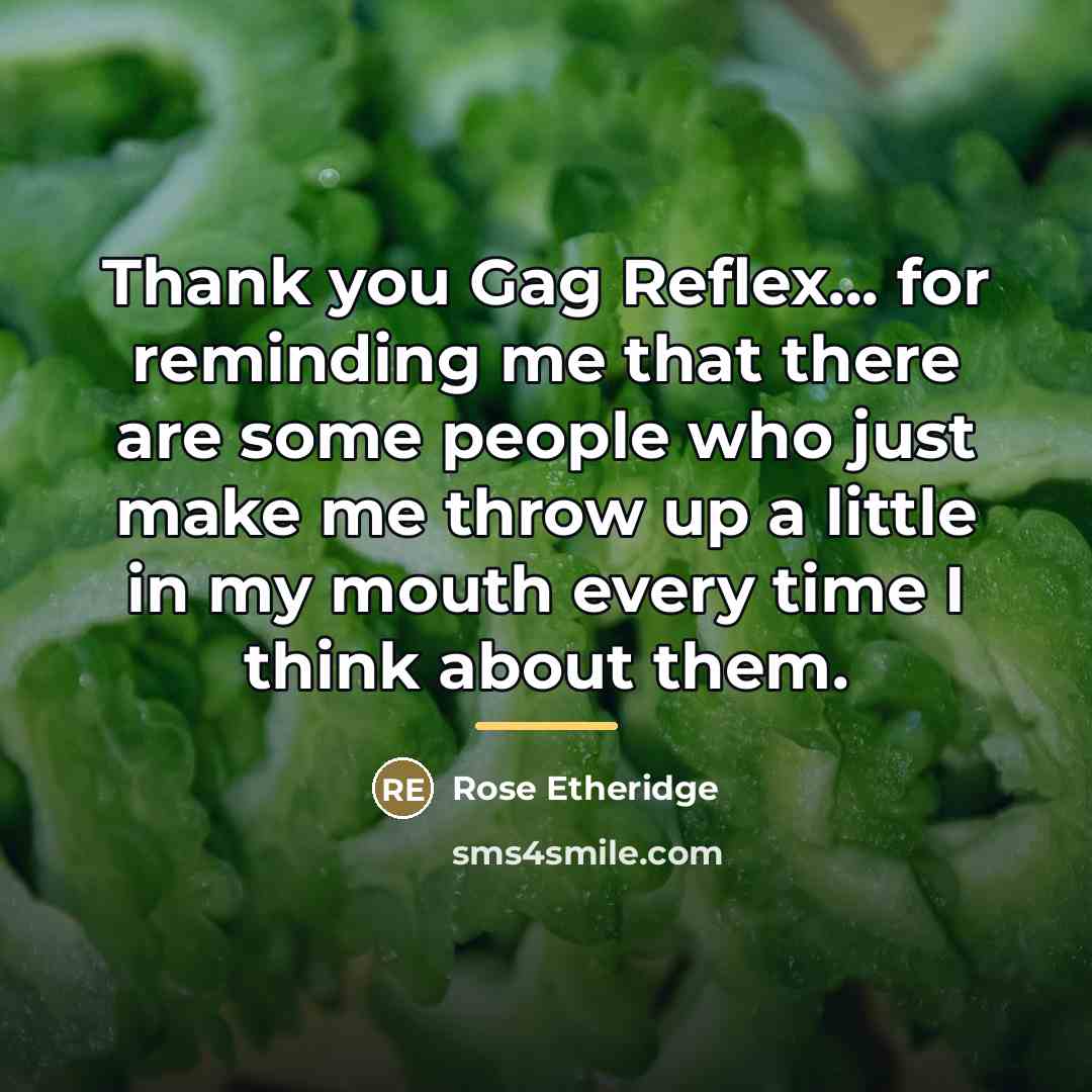 “Thank you Gag Reflex... for reminding me that there are…” quote by Rose Etheridge