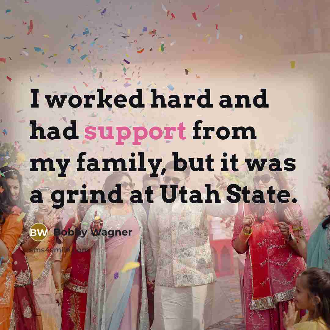 “I worked hard and had support from my family, but…” quote by Bobby Wagner