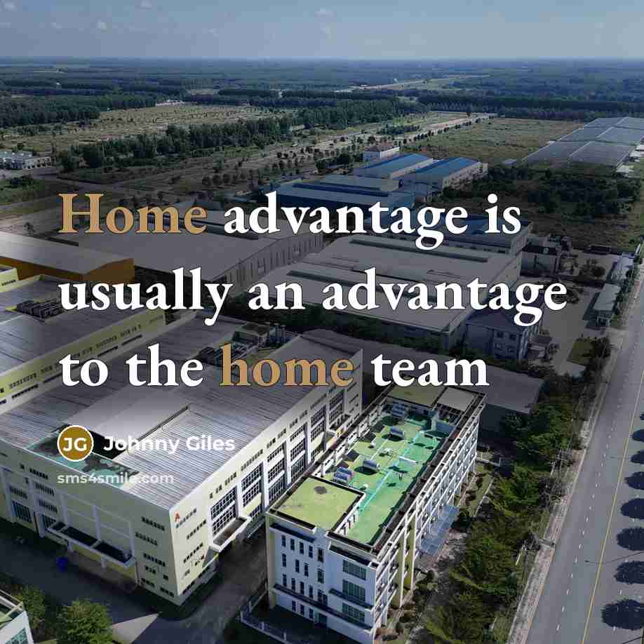 “Home advantage is usually an advantage to the home team…” quote by Johnny Giles