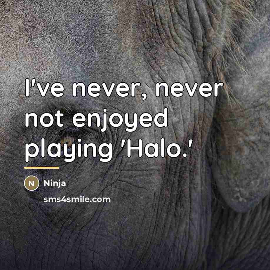 “I've never, never not enjoyed playing 'Halo.'…” quote by Ninja