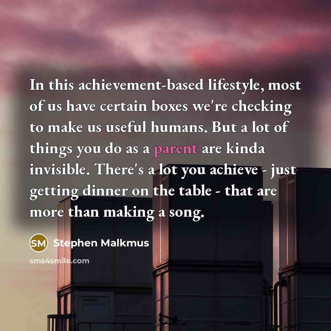 “In this achievement-based lifestyle, most of us have certain boxes…” quote by Stephen Malkmus