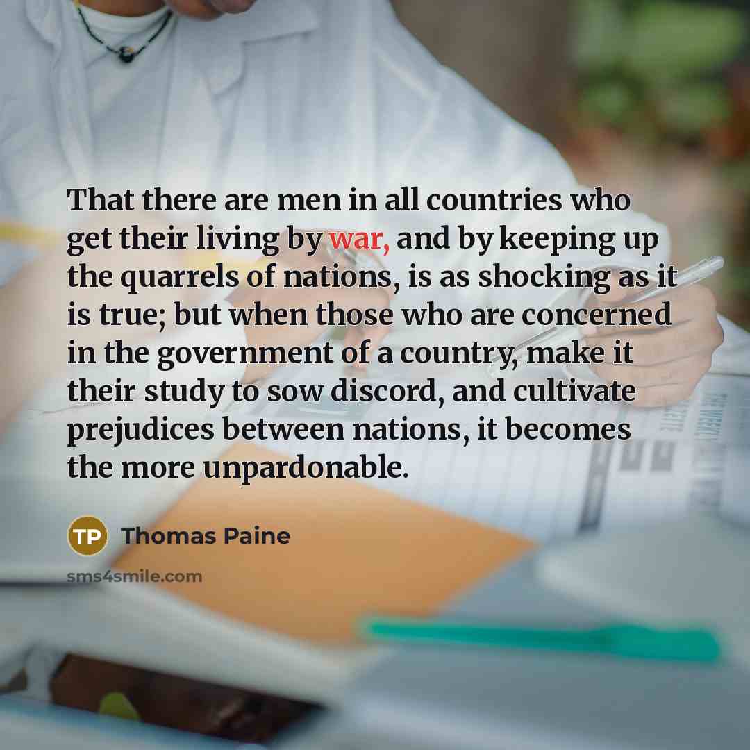 “That there are men in all countries who get their…” quote by Thomas Paine