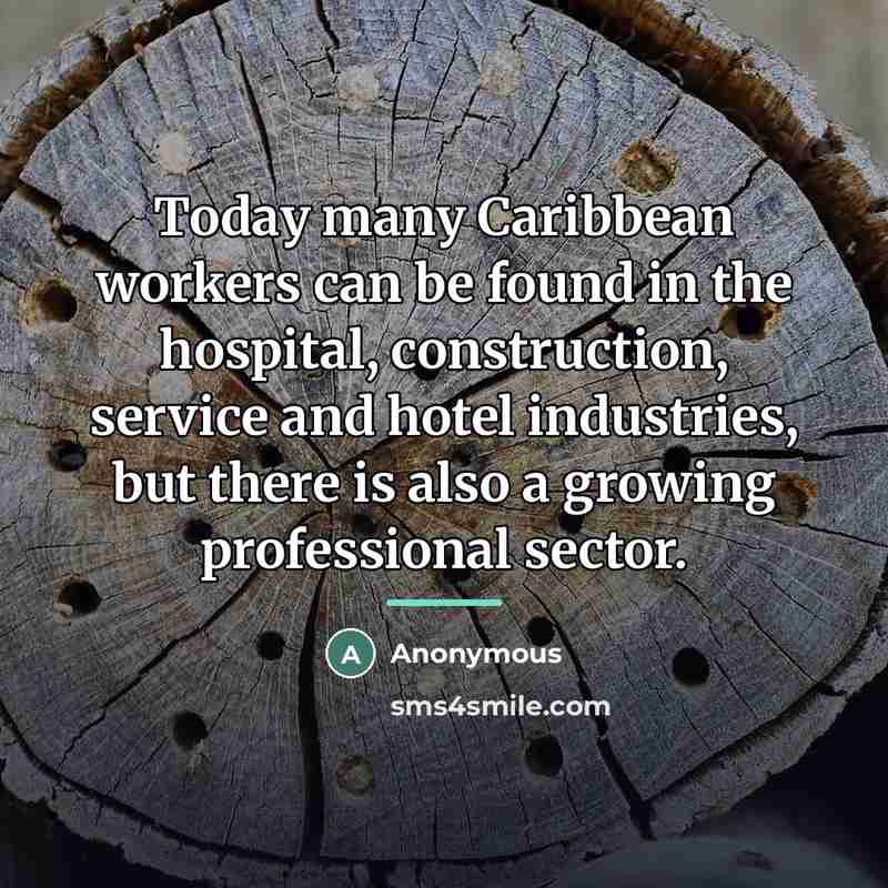 “Today many Caribbean workers can be found in the hospital,…” quote by Anonymous