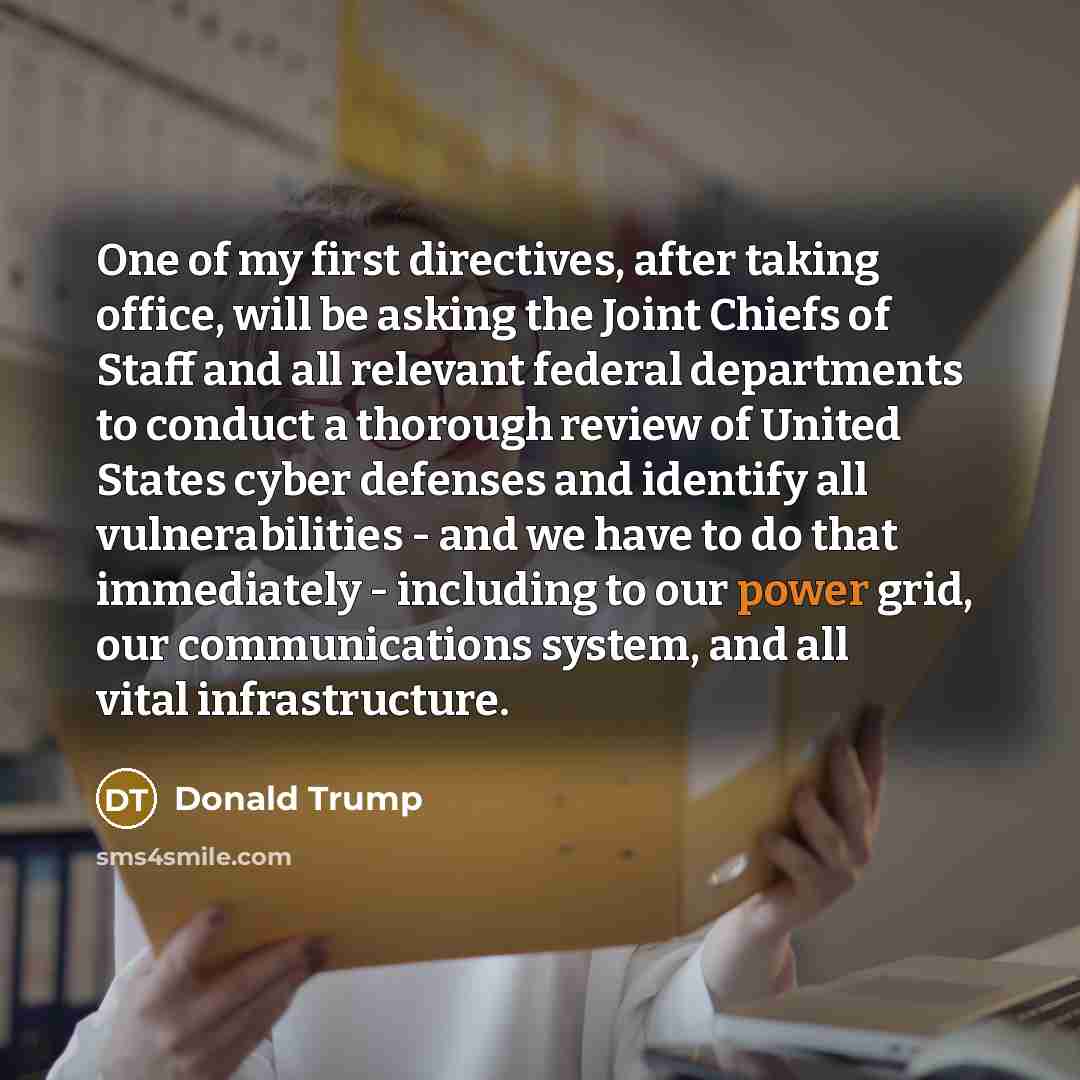 “One of my first directives, after taking office, will be…” quote by Donald Trump