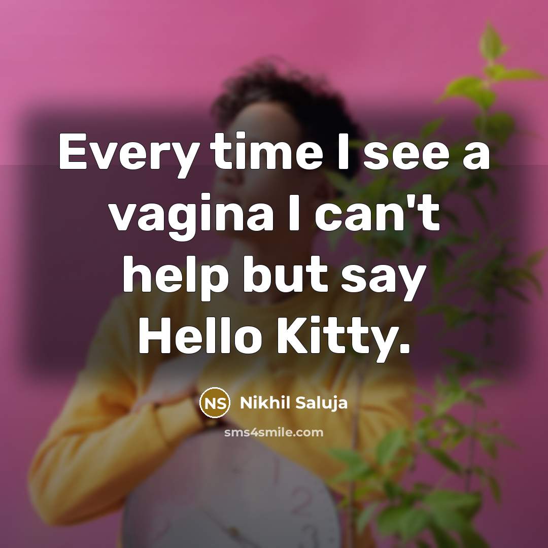 “Every time I see a vagina I can't help but…” quote by Nikhil Saluja