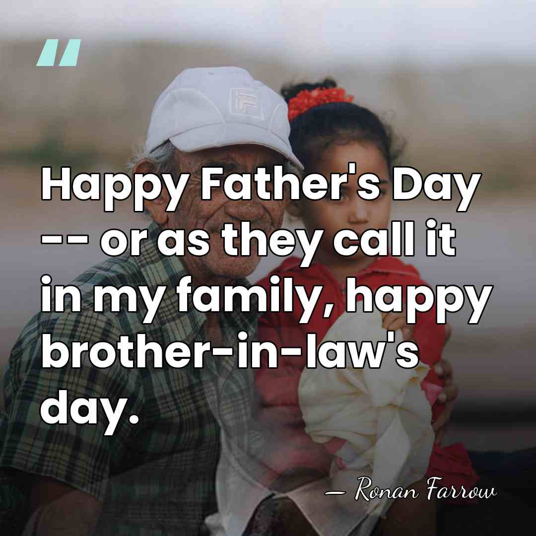 Happy Father's Day -- or as they call it in my family,&hellip; - Ronan Farrow