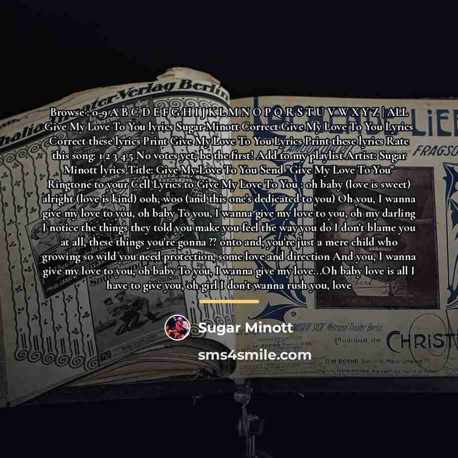 “Browse : 0-9 A B C D E F G…” quote by Sugar Minott