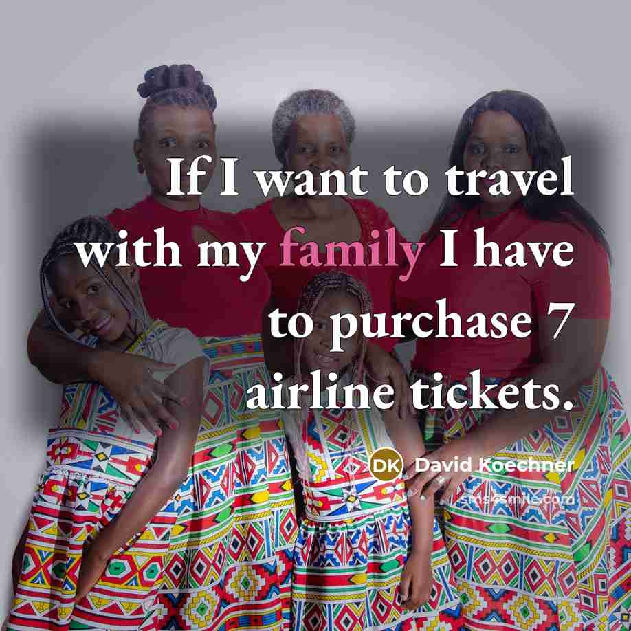 “If I want to travel with my family I have…” quote by David Koechner